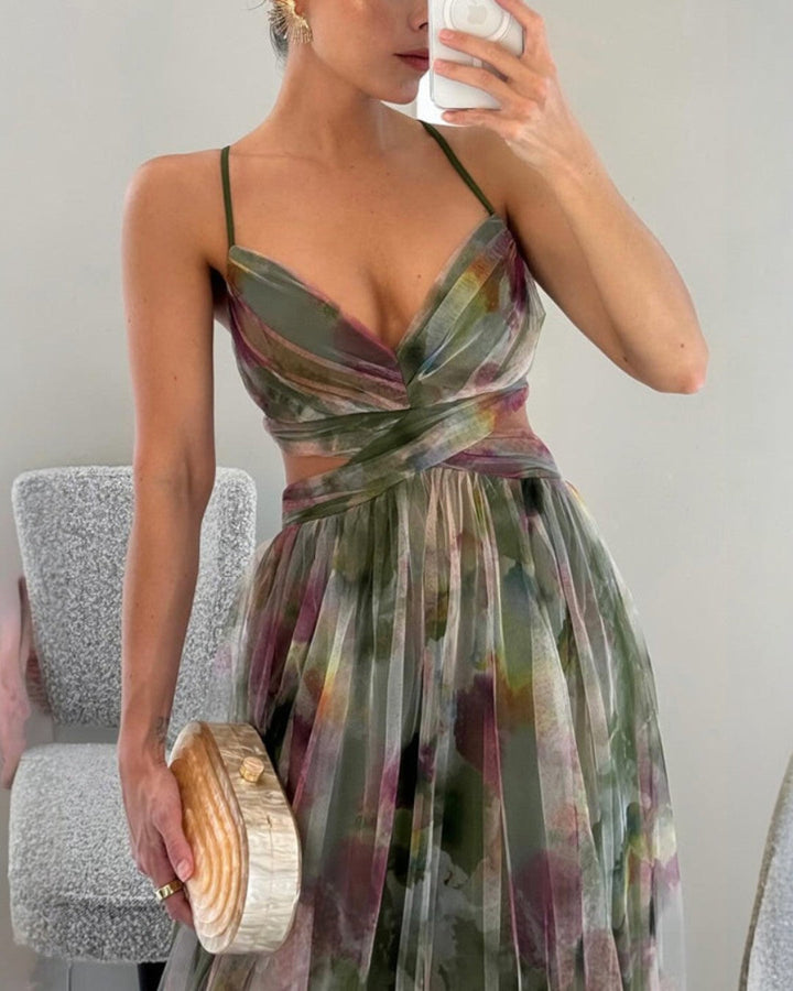 Marbella | Watercolour Floral Maxi Dress