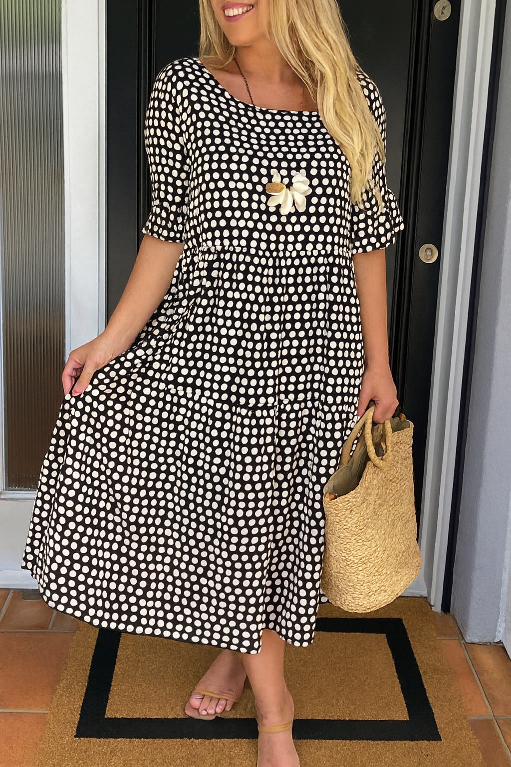 Noemie | Flowing Elegant Midi Dress