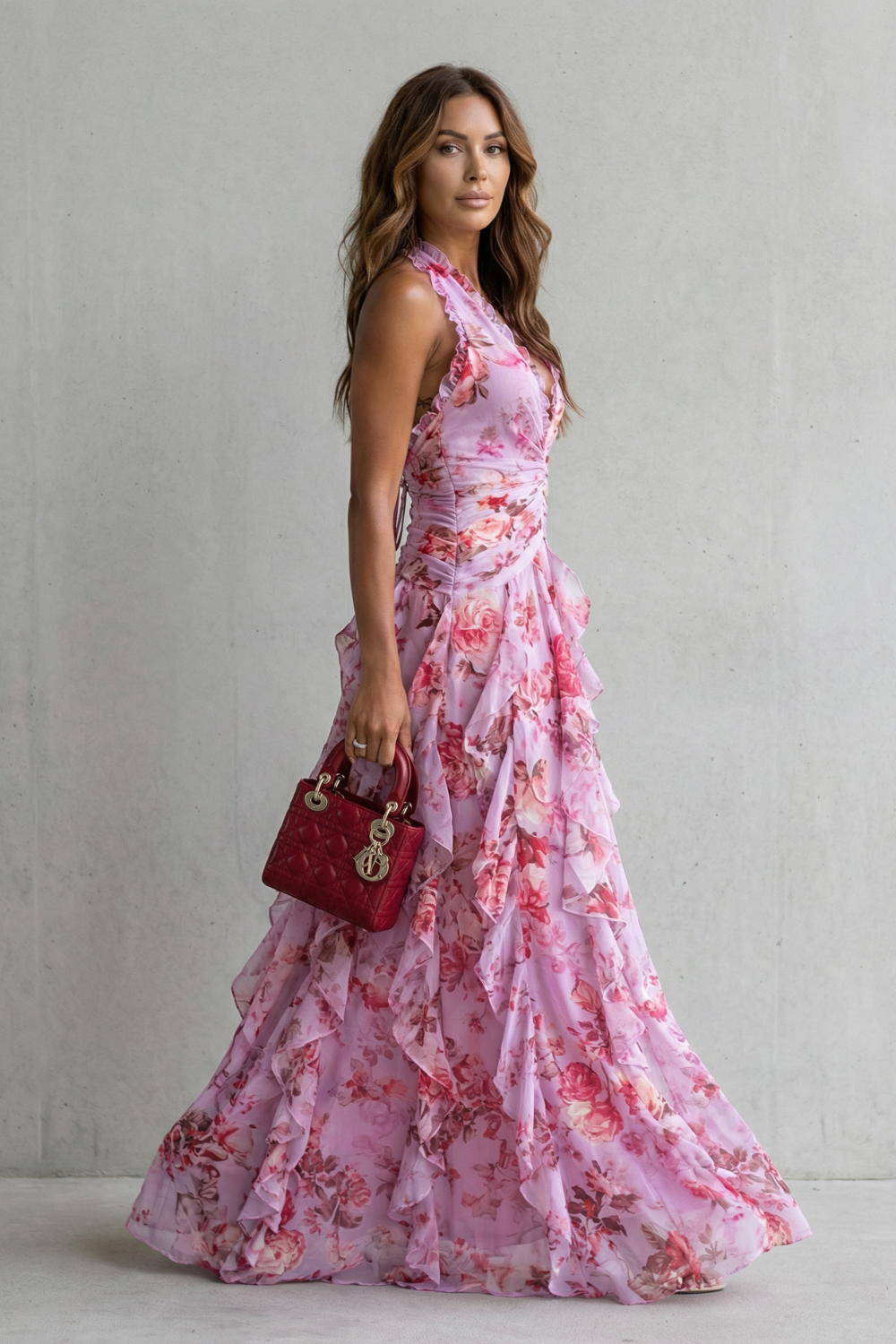 Camila | Elegant Halter Maxi Dress