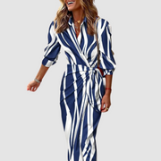 Dark Blue & White