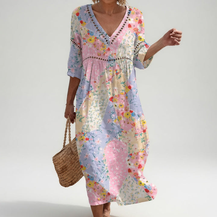 Lysiane | Flowing Floral Summer Dress