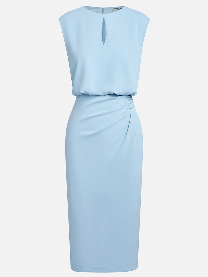Elvira | Elegant Draped Midi Dress
