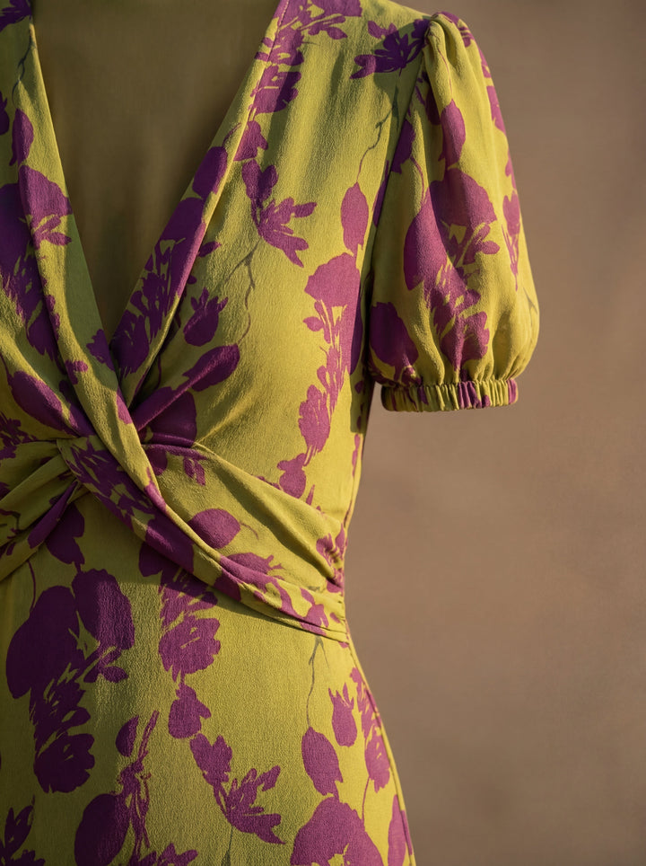 Aurelia | Botanical Print Maxi Dress