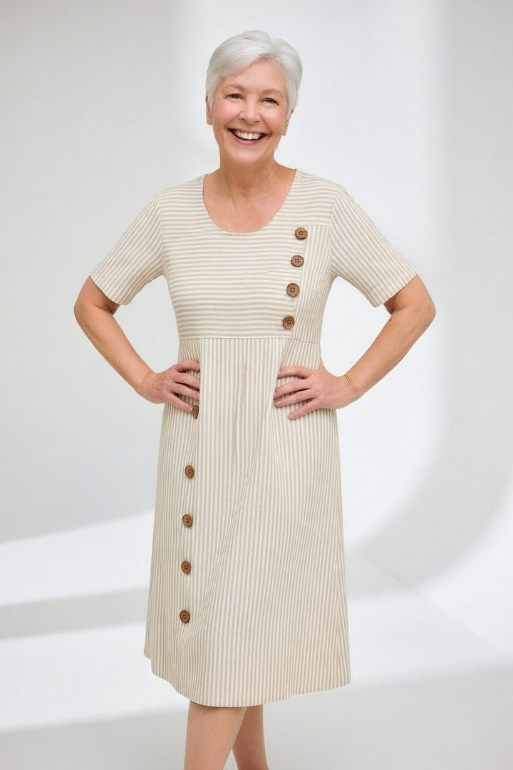Lineora | Flowing Striped Summer Dress