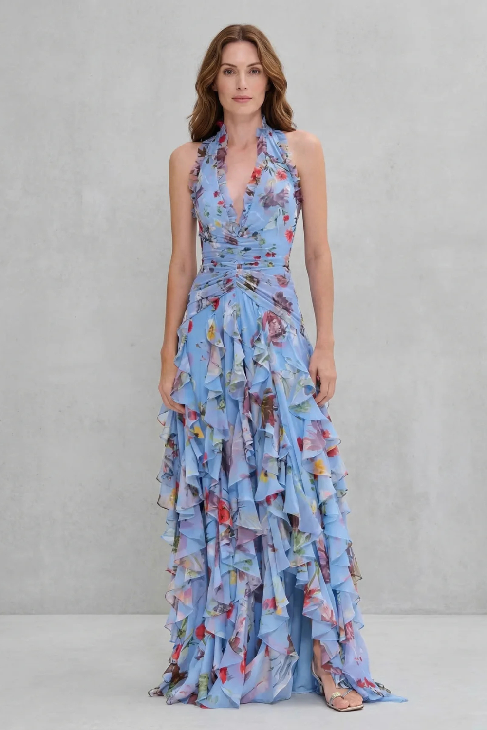 Camila | Elegant Halter Maxi Dress