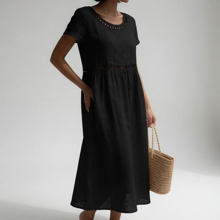 Pernelle | Cotton Broderie Midi Dress