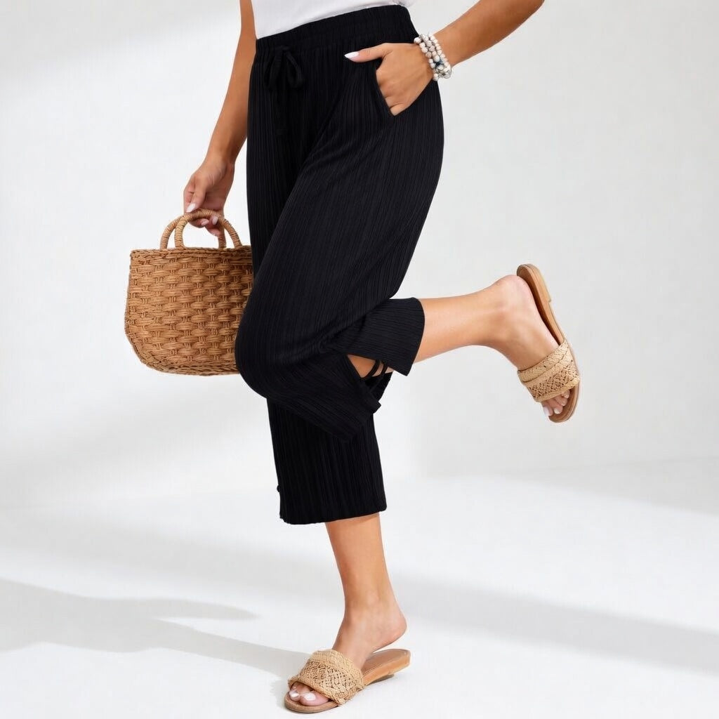 Laureline | Elegant Wide-Leg Summer Trousers