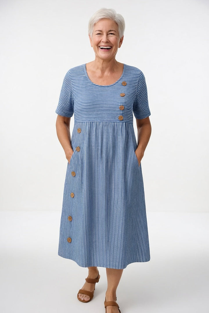 Lineora | Flowing Striped Summer Dress