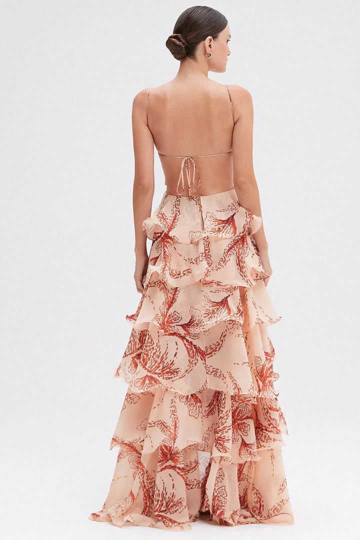 Ibiza | Elegant Ruffle Maxi Dress