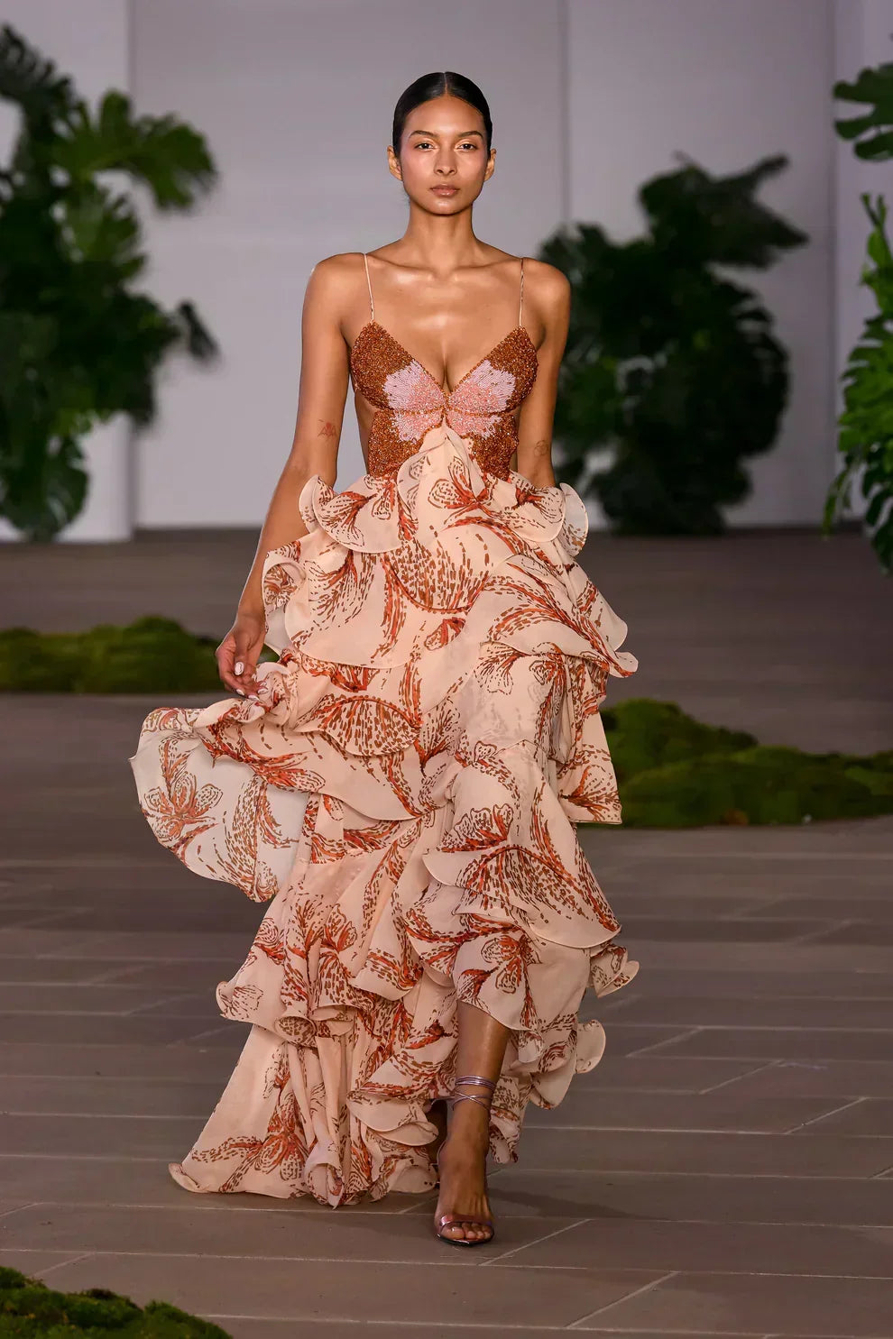 Ibiza | Elegant Ruffle Maxi Dress