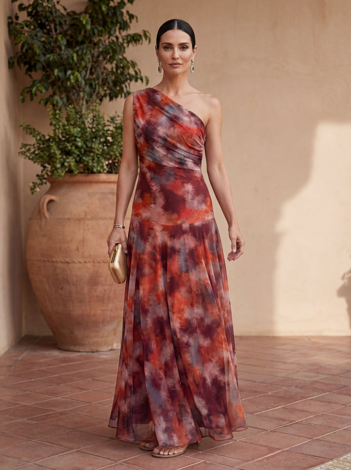 Uma | Flowing Satin Maxi Dress