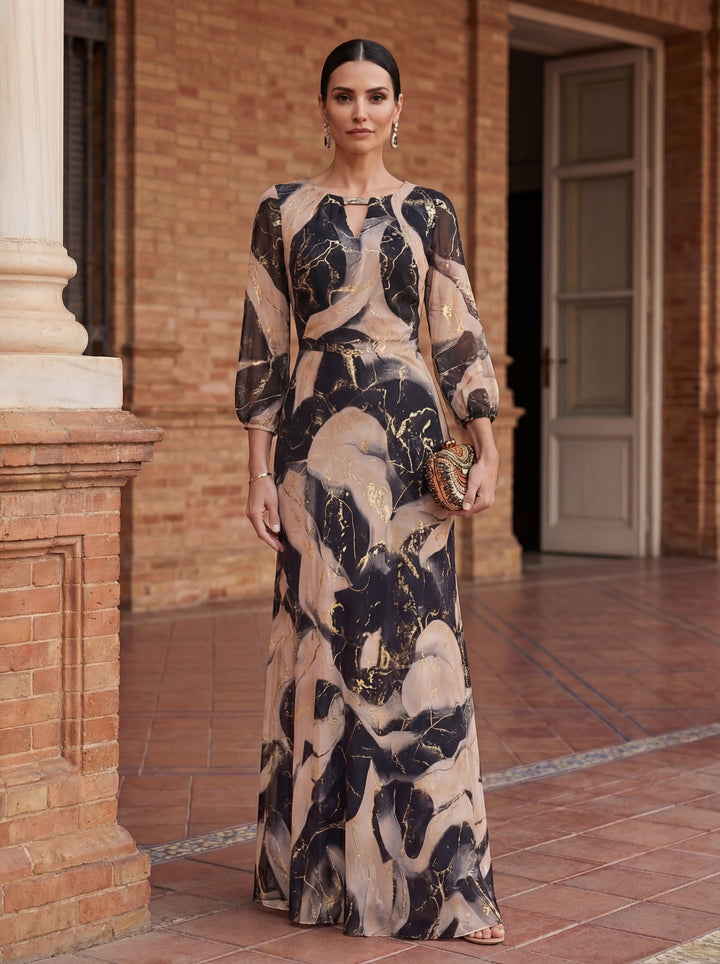 Amelie | Printed Summer Maxi Dress