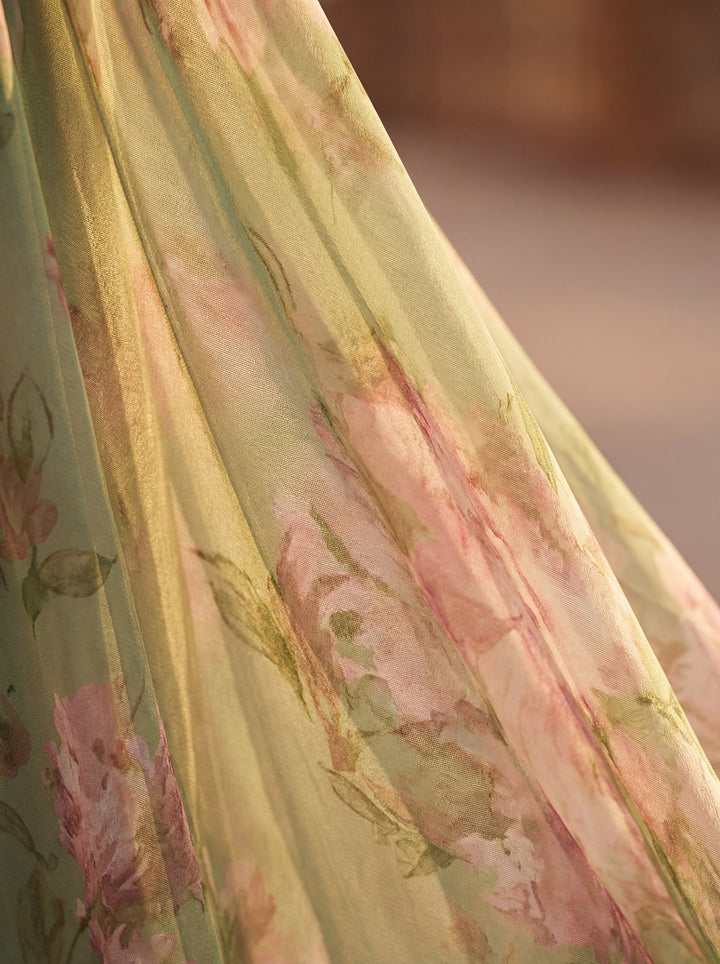 Olivia | Floral Halter Maxi Dress
