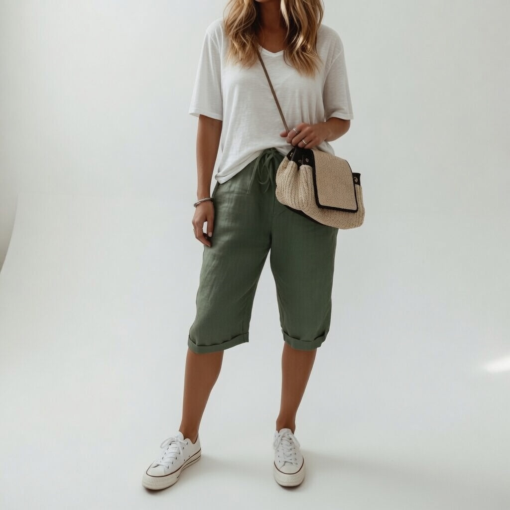 Fernande | Relaxed Cotton Bermuda Shorts