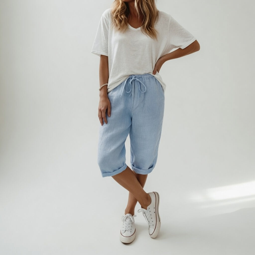 Fernande | Relaxed Cotton Bermuda Shorts