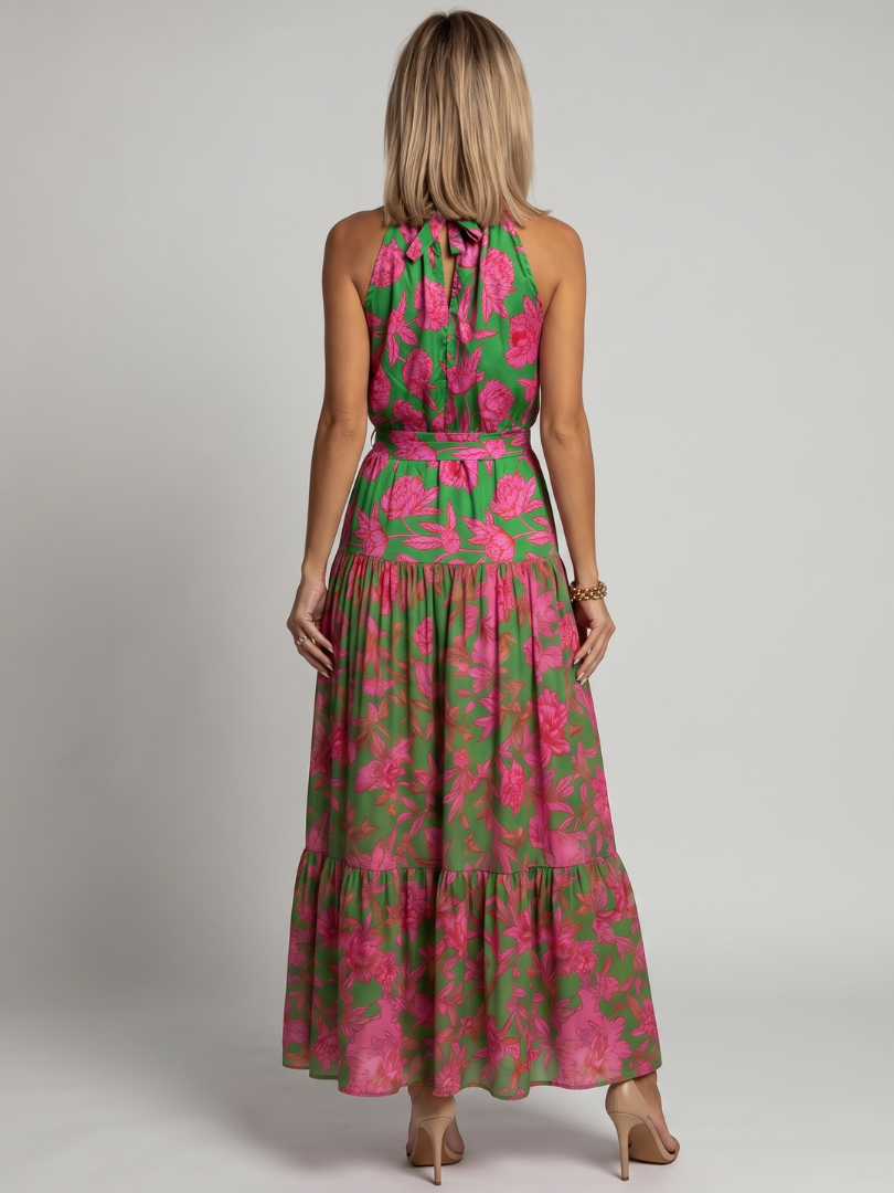 Rosalie | Draped Halter Midi Dress