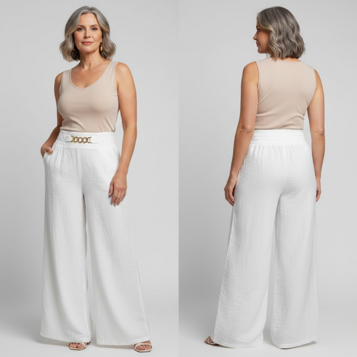 Evelyne | High-Waist Wide-Leg Trousers