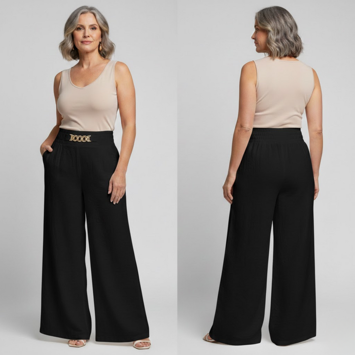 Evelyne | High-Waist Wide-Leg Trousers