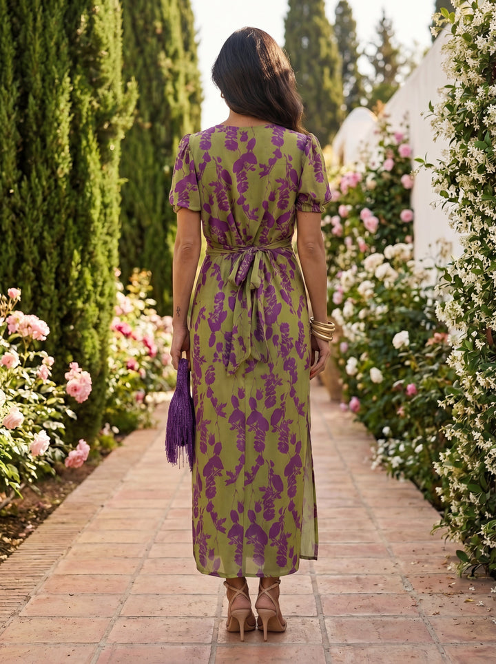 Aurelia | Botanical Print Maxi Dress