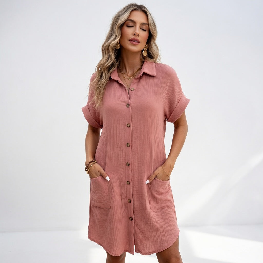 Beatrice | Effortless Shirt Dress
