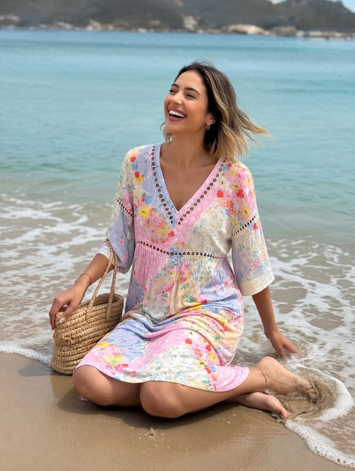 Lysiane | Flowing Floral Summer Dress