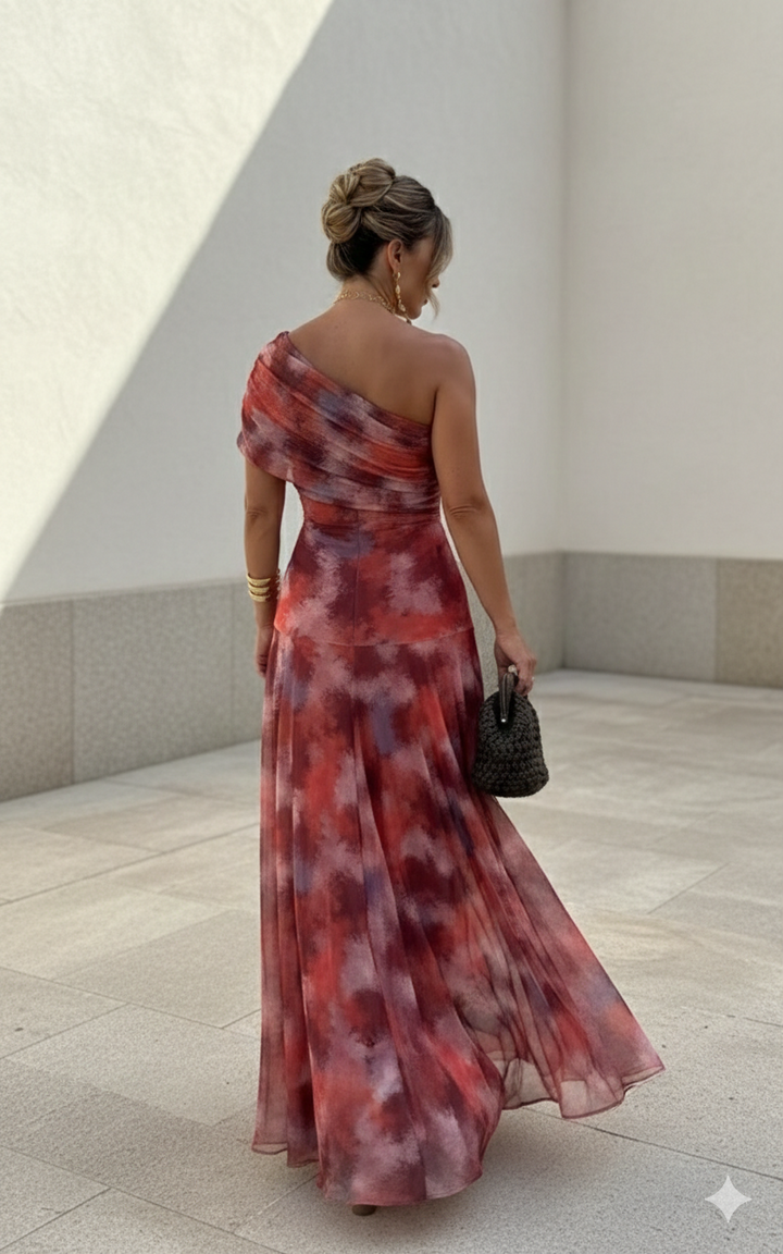 Uma | Flowing Satin Maxi Dress